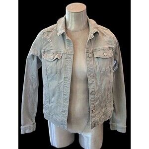 Ladies Denim Jean Jacket Sonoma Lifestyle size Small Faded Blue Distressed